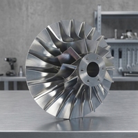 Usinage CNC 5 axes sur mesure, pales de turbine de pompe centrifuge en aluminium 7075 et acier inoxydable