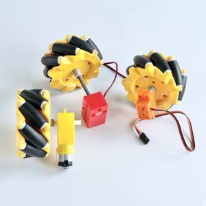 Rueda Mecanum de 80mm con piezas de acoplamiento para Motor TT y para eje cruzado <span class=keywords><strong>Lego</strong></span> para kits de Robótica de base de <span class=keywords><strong>Robot</strong></span> de 4 ruedas - Product Image 2