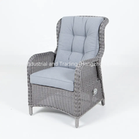 Joye Leisure Halbrunde Rattan Garden 4 Stück Lounge Sofa Set Outdoor Liege funktion Alu Wicker Sofa Set Möbel