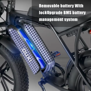 จักรยานไฟฟ้า Fattire 250W/750W ยางอ้วน 15ah โครงเหล็ก พร้อมระบบไฮดรอลิกดูดซับแรงกระแทก ขนาด 20 นิ้ว V8 จักรยานไฟฟ้ามอเตอร์ดุมล้อหลัง 48v รุ่น V8 - Product Image 4