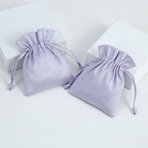 Sacs à bijoux en velours avec cordon de serrage, sacs de rangement rectangulaires en tissu pour bijoux, bagues, batteries externes, emballage cadeau - Product Image 4