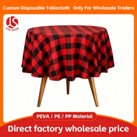 Nappe jetable en PEVA solide, écologique, personnalisable, 120-132 pouces, imperméable, robuste, vente en gros pour salons professionnels, directement de l'usine