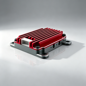 4.9G/5.8G 8CH/48CH 1.6W VTX FPV Video Transmitter Red Aluminum Heat Sink Radiator with Mounting Screws for FPV <b>Drone</b> - Product Image 5
