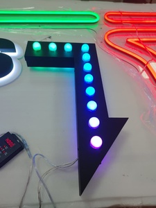 3D kim loại đuổi RGB LED Số marquee chữ cho bên công ty cửa hàng trang trí nội thất đám cưới cửa hàng quảng cáo dấu hiệu điện tử - Product Image 5