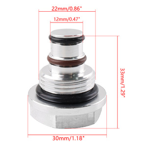 He351cw Turbo Solenoid Valve <b>Plug</b> For Dodge Ram 5.9L 6.7L Cummins Engine <b>Replacement</b> Part Aluminum Alloy Rubber - Product Image 2