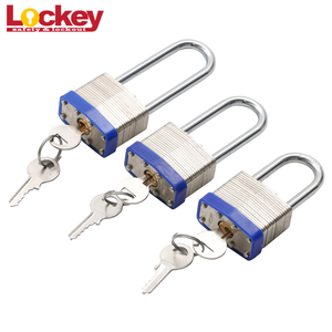<span class=keywords><strong>Candado</strong></span> de acero laminado de alta duración, bloqueo de seguridad con llave de grillete cromado endurecido, igual que con llave maestra de 30 y 40 mm - Product Image 4