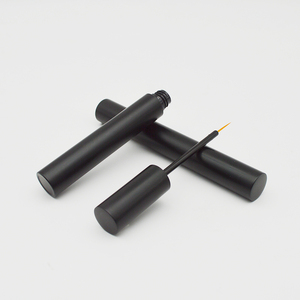 Esencia de pestañas negra mate personalizada Tubo de aluminio vacío Cosméticos para ojos Tubo líquido para el crecimiento de pestañas - Product Image 3