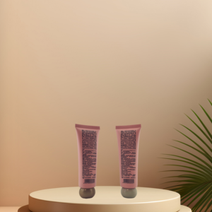 High Quality <b>Plastic</b> Cosmetic Pink Squeeze Empty <b>Tube</b> 50g Screw Cap with Ball Shape Lid For Hand Cream Cosmetic Packaging - Product Image 2