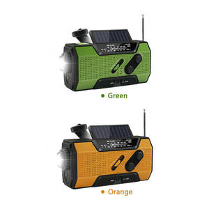 <span class=keywords><strong>Radio</strong></span> Portátil de Emergencia AM/<span class=keywords><strong>FM</strong></span> de Banda Completa con Manivela y Energía Solar, 2000mAh, Altavoz Integrado, Carga USB y Linterna - Product Image 3