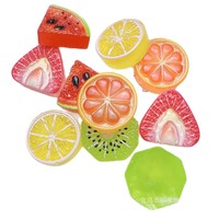 Simulatie Fruit Slice Accessoires DIY Cream Glue Haarspeld Hars Charms Mini Hars Charms voor Oorbellen Ketting Sieraden maken