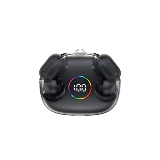 New XG77 TWS Wireless Earbuds In-ear Ultra-long-lasting Translucent Capsule Digital Display ENC Noise Cancellation IPX5 BT5.3
