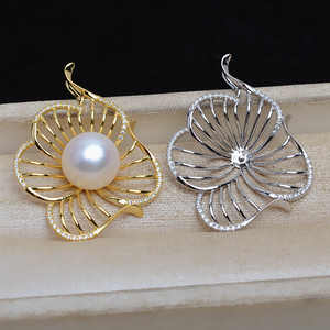 S925 Silver Pendant Base DIY Pearl Accessories Holder 14-17 Inch Empty Bottom <b>Concealer</b> for Jewelry Making Semi-Finished Product - Product Image 1