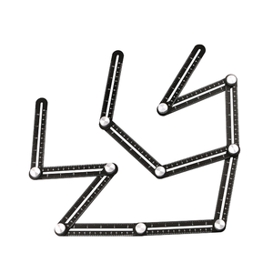 Ultimate Template <b>Tool</b> Twelve Slide Ruler Multi-Angle <b>Measuring</b> Universal Aluminum Alloy Multi-Function Hand <b>Tool</b> OEM ODM DIY - Product Image 1