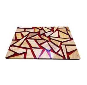 Tabla de cortar de resina roja de madera de Mango, superventas, tabla de queso - Product Image 1