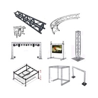 Structure d'éclairage portable en aluminium à 4 points pour stands de salons et scènes DJ - Numéro de modèle
