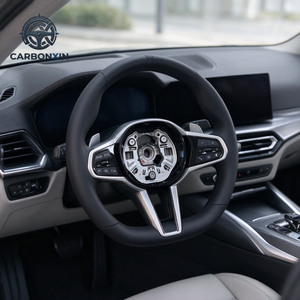 Volante de Fibra de Carbono Personalizado para BMW CS G F F30 F20 F10 E46 M2 M4 M3 M5 G20 G80 E90 E87 E38 G28 G30 G38 G60 G87 X3 X5 M8 - Product Image 6