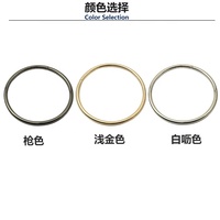 À la mode professionnel luxe fer métal ouverture cercle étui petits anneaux matériel accessoires pour sac en cuir fer bobine connexion