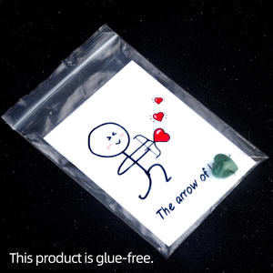 Cristallo Naturale di Agata 2026 dalla Serie di Carte '<span class=keywords><strong>Freccia</strong></span> dell'Amore', Tecnica di Incisione a Mano, Carta a <span class=keywords><strong>Cuore</strong></span> 15mm - Product Image 4