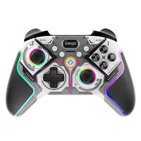 Manette sans fil RGB, joystick coloré, double moteur à vibration, fonction de programmation du clavier, manette de jeu sans fil PG-9666