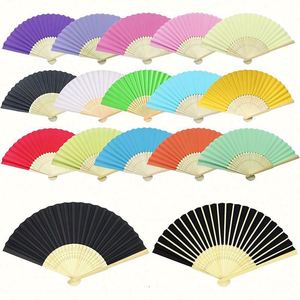 Abanico Plegable Personalizable de 7 Pulgadas, Abanico de Mano Portátil Tallado en Estilo de Arte Popular Blanco, Material de Bambú para Regalos Empresariales - Product Image 3
