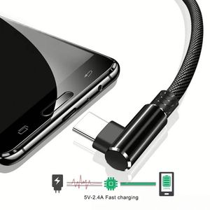 High Quality <b>Type</b> <b>C</b> Fast Charging QC3.0 PD Charger Cable Nylon Data Transfer USB-<b>C</b> Power <b>Adapter</b> Cable - Product Image 2