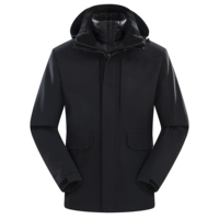 Blouson Softshell décontracté d'automne unisexe Veste à capuche déperlante coupe-vent doublée de polaire Fermeture à glissière pour la randonnée en plein air