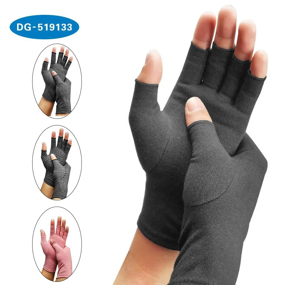 Hot Selling half finger Compression Arthritis Gloves for pain relief and mild compression