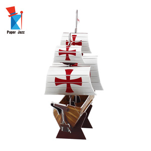 Kit Fai-da-Te per Creare Facilmente Giocattoli di Carta, Puzzle 3D di Navi, <span class=keywords><strong>Giochi</strong></span> di Puzzle in Carta - Product Image 5
