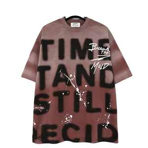 Camiseta de Hombre Oversize con Estampado, de Algodón, Estilo Casual Urbano, con Personalización OEM ODM - Product Image 1