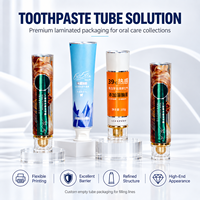 Tubes de dentifrice laminés de qualité alimentaire avec logo personnalisé, en aluminium et plastique, haute barrière, imprimés UV, avec bouchon à vis, emballage 12,7-35 mm