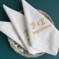 Serviettes personnalisées avec logo brodé, serviettes de table en coton personnalisées pour hôtel, restaurant, mariage, événement, promotion de marque
