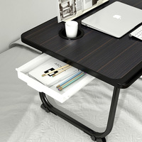 Bureau d'ordinateur portable pliable à domicile plateau de lit pour ordinateur portable bureau portable pour l'étude et la lecture