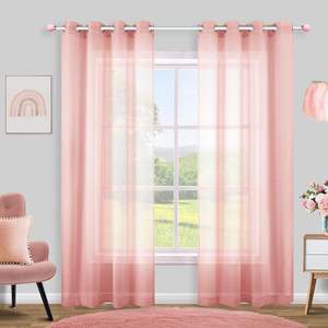 Cortinas náuticas semitransparentes <span class=keywords><strong>con</strong></span> ojales para decoración del hogar cortina colgante - Product Image 3