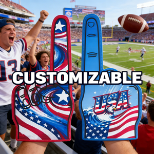 Dito Gigante in Schiuma Personalizzato USA, Mano per Tifo in EVA Personalizzabile, Attrezzatura per il Tifoso Numero 1, per Omaggi Promozionali Partite di Calcio - Product Image 1
