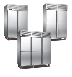 Congélateur commercial <span class=keywords><strong>convertible</strong></span> à 2 portes Flishel FLX-1.0L2 à refroidissement statique personnalisé, en acier inoxydable, pour pâtisserie, numérique - Product Image 1