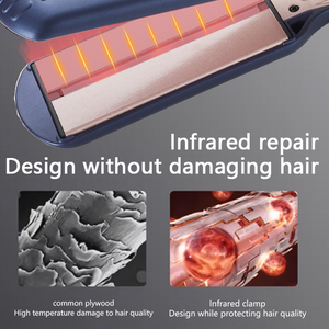 VOAUN-Fer à lisser LED en céramique V-2140 et bâton à friser, planche à repasser électrique à double usage, application pour maison hôtel pour femmes - Product Image 2