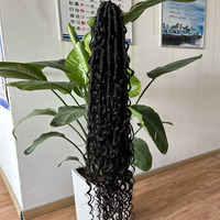 Estensioni di Capelli Ricci Indiani Boho, Dreadlocks in Capelli Umani Vergini