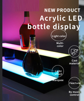 Support de bouteille de vin liquide personnalisé en usine, présentoir USB en acrylique LED avec écran de bar 60x20x15CM Marque OUKE