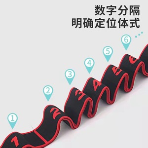 สายยืดออกกำลังกาย Jin Hong Yoga Resistance Band แบบมีหมายเลข สำหรับการเต้น ฟิตเนส ยืดหลัง ไหล่ และออกกำลังกายอื่นๆ - Product Image 1