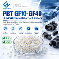 Granulés ignifuges PBT GF30 UL94 V0, matériau renforcé de fibres de verre à 30 % pour les pièces électriques et automobiles