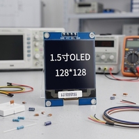 Modul Layar OLED 1,5 inci 128x128 4 Pin I2C/SSD1327Z untuk Arduino, ESP32, STM32 untuk Teknologi Wearable