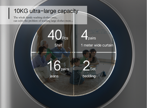 Máy giặt và máy sấy thông minh 110V 220V, máy giặt cửa trước tích hợp tất cả trong một - Product Image 4