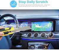 Protection d'écran en verre trempé pour système GPS de voiture Mercedes Benz Classe E Classe S, anti-rayures 2.5D, 0,33 mm