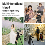 ZOMEI Tripod Stand Ringan, Harga Terjangkau, Dapat Disesuaikan, untuk Ponsel dan Kamera