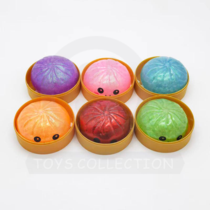 Dumpling Squishies Glitter Steamed Bun Baozi Mystery <b>Box</b> Colorful Stress Balls Fidget Sensory Toy Food Anti Stress Squeeze Balls - Product Image 5