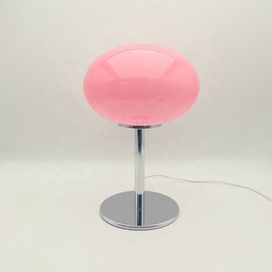 China Factory LED USB/Stecker Glas Lampen schirm Schreibtisch Licht Tisch lampen für Wohnzimmer - Product Image 5