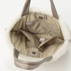 Nouveau Puffy Teddy doux hiver femmes Teddy <span class=keywords><strong>maman</strong></span> sac crème moelleux Shopper fourre-tout - Product Image 5