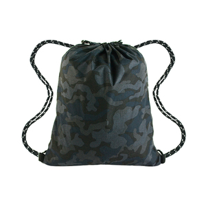 Mochila deportiva con cordón para hombre y mujer, bolsa de gimnasio de gran tamaño con cremallera y bolsillos de malla para botella de agua - Product Image 4
