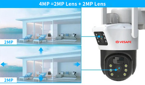 Q15-10X fotocamera solare Multi-obiettivo Zoom 6MP ultra Pixel supporto immagine inversione udibile e allarme visivo impermeabilizzazione esterna - Product Image 6