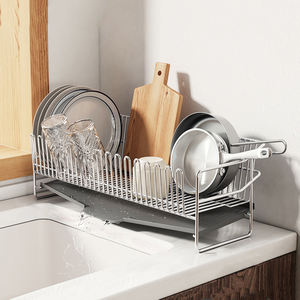 منظم أواني من الفولاذ المقاوم للصدأ فوق حوض قابل للإزالة ، مقاوم للصدأ من من من من من من الفولاذ - Product Image 4